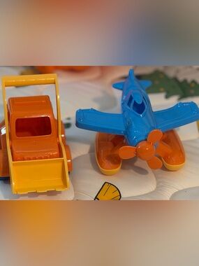 Target Blue and Orange Toy Plane with Yellow and Orange Loader